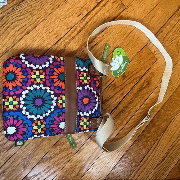 Lily Bloom Purse Cross Body Shoulder Bag Karma Bloom Multsection Charmed New - Picture 7 of 9
